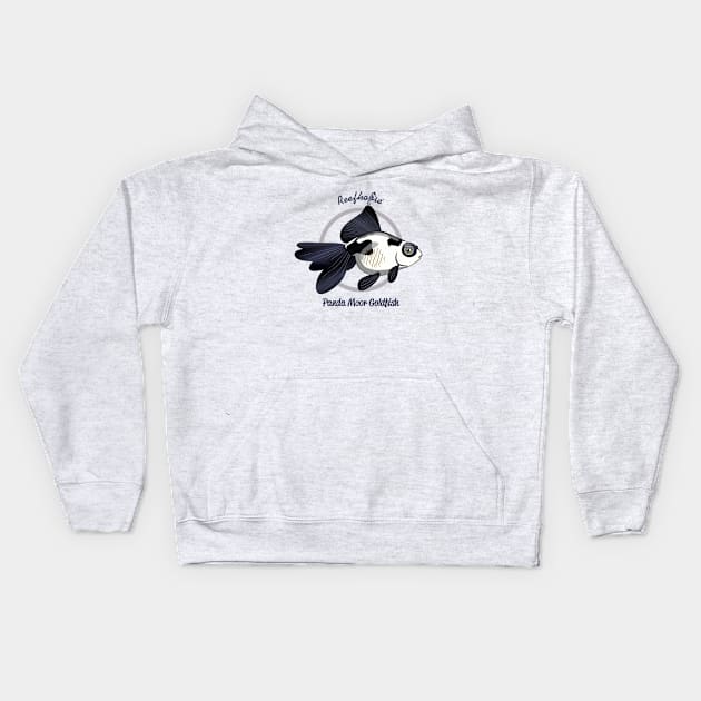 Panda Moor Goldfish Kids Hoodie by Reefhorse